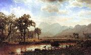 Bierstadt, Albert Haying, Conway Meadows France oil painting reproduction